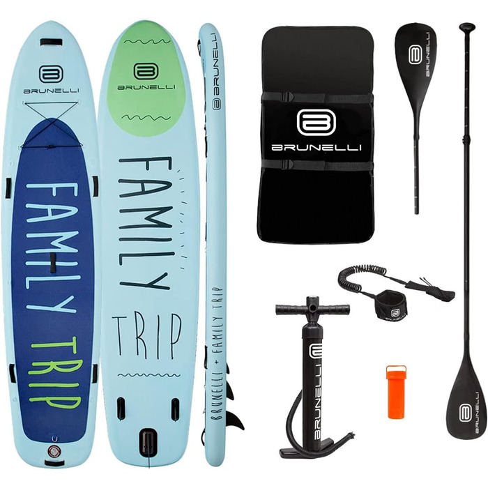 Надувна SUP-дошка BRUNELLI 12.0 Family Trip для сімейного серфінгу, 365x86x15 см