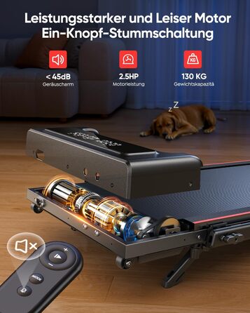Бігова доріжка для дому з нахилом, 4-в-1 Walking Pad, 12 км/год, складана, 2.5HP, під стіл для дому та офісу, тиха робота