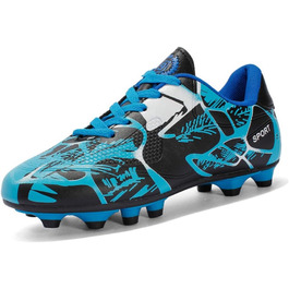 Дитячі футбольні бутси Low Top для хлопчиків. Професійні футбольні бутси, тренувальні бутси з шипами. Дитяче спортивне взуття, розмір 34 EU, блакитні.