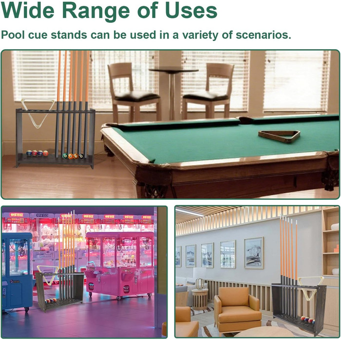 Стенд для київ для більярдних київ, куль та тримачів, дерев'яний, на 16 київ, 8 куль, 2 тримачі, для більярдного залу, клубу