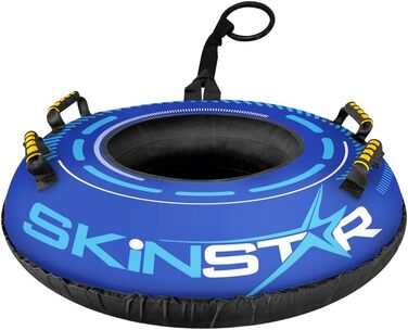Сноутюбінг SkinStar Cross 70 см, надувні санки-коло для снігу, сині