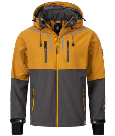 Чоловіча куртка-софтшелл Rock Creek Outdoor H-222, розмір 5XL, антрацит