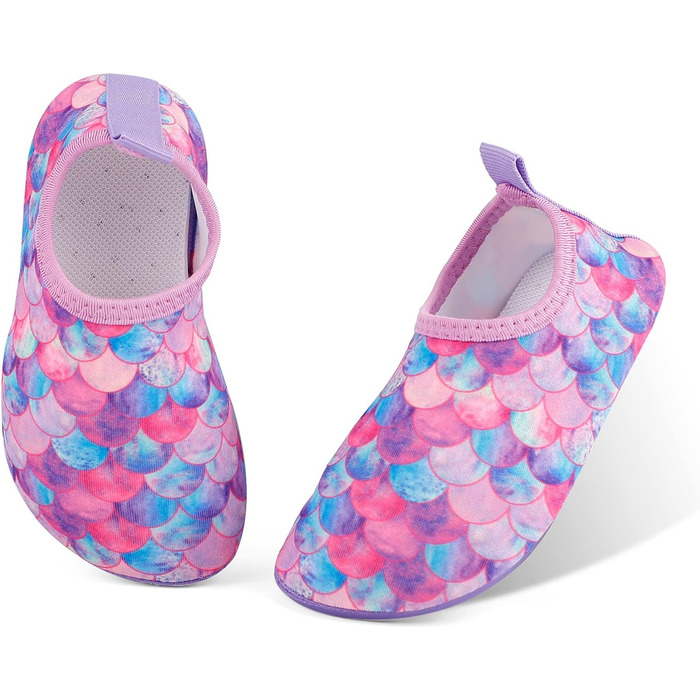 Дитячі шльопанці для плавання та басейну: антиковзкі, швидковисихаючі, з еластичною підошвою у вигляді луски, 32/33 EU