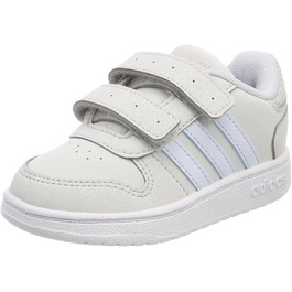 Кросівки баскетбольні adidas Hoops 2.0 CMF C для дітей, сірі та зелені, 27 EU