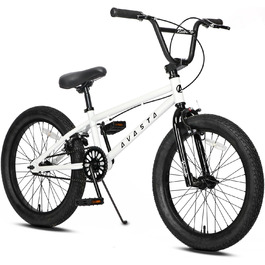Дитячий BMX велосипед AVASTA Freestyle Rubato 20'' білий, для дітей від 5 років, для початківців, кілька кольорів