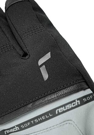 Унісекс лижні рукавички Reusch Morris Gore-Tex, водонепроникні, дихаючі, теплі, чоловічі, розмір 10.5, сірі-чорні