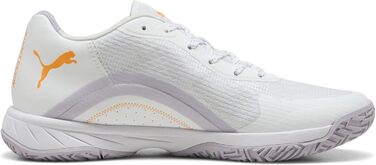 Жіноче взуття для залу PUMA Accelerate Turbo W+ 4 – зальний турнірний черевик (42.5 EU, білий, фіолетовий, лайм, рудий)