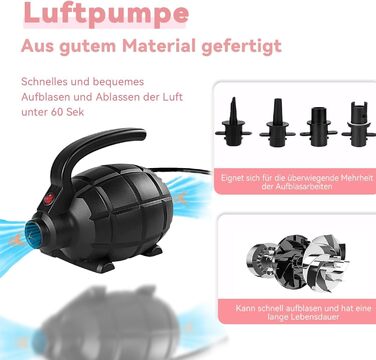 Мата для гімнастики DOBESTS Airtrack Matte, 2/3/4/5/6 м, для занять гімнастикою, йогою, фітнесом, спортом (з насосом та сумкою)