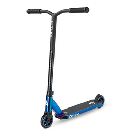 Самокат трюковий Chilli Pro Scooter Rocky Vol. 3 Blue Neochrome - для початківців та профі, колеса 110мм ABEC 9, висота 82см