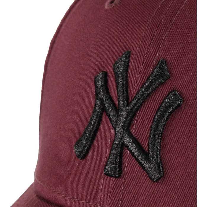 Кепка New Era MLB 9Forty з регульованим розміром, бейсболка з логотипом NY/LA, колір: бордовий/чорний