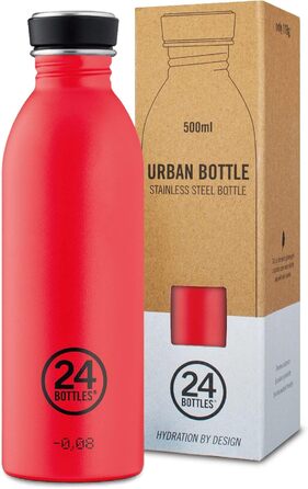 Пляшка для води 24Bottles Urban 250 мл червона гаряча