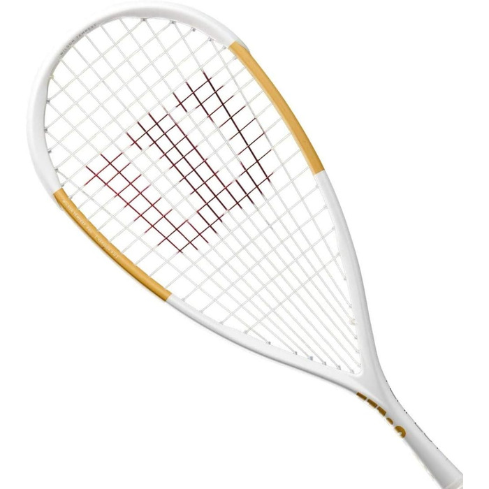 Ракетка для сквошу Wilson Tempest Pro – унісекс, для дорослих, білий/золотий