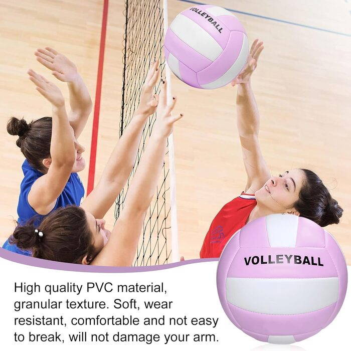 М'яч для волейболу WANDGU Beachvolleyball: М'який дотик, водонепроникний, офіційний розмір 5, 64 см, 1 шт.