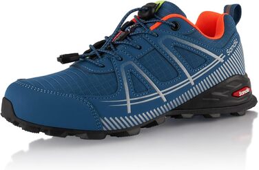 Черевики для трекінгу та трейлраннінгу для жінок та чоловіків. Дихаючі туристичні черевики. Колір: блакитний, сірий. Розмір: 46 EU