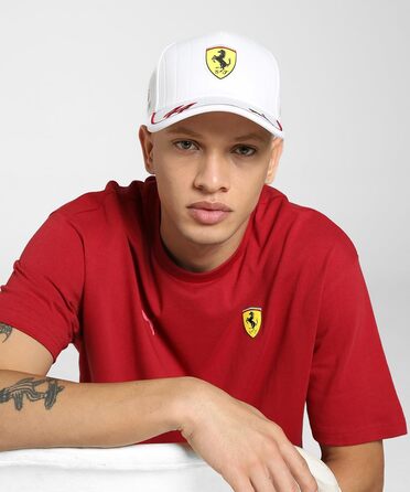 Кепка PUMA Scuderia Ferrari F1 2025 Lewis Hamilton - універсальний розмір, білий