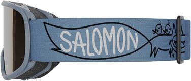 Окуляри для сноуборду та гірських лиж Salomon Rio для дітей, блакитні. Зручна посадка, комфорт, захист від сонця та довговічність.