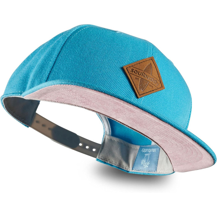 Набір кепок Soubuddy для батька та сина (2 шт), сімейний комплект бейсболок Snapback для дорослих та дітей, сірий та блакитний