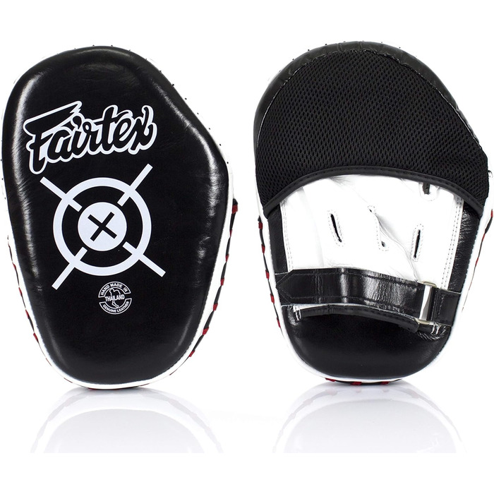 Боксерські рукавички Fairtex Aero Focus FMV11 для муай-тай, боксу, кікбоксингу та MMA, чорні/білі