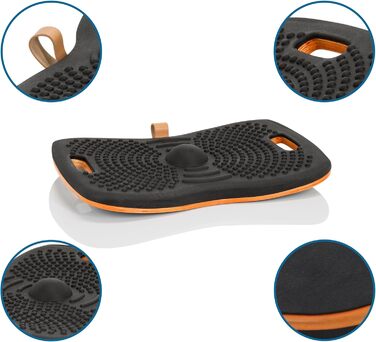 Баланс-борд hjh OFFICE 830041 Balance Board ACTIV дерев'яна дошка для рівноваги з PU-піною, фітнес-тренажер для роботи стоячи