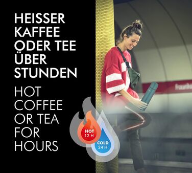 Термос THERMOcafé TC EVERYDAY з нержавіючої сталі, 0.5 л, для гарячих напоїв (зберігає тепло до 12 годин)