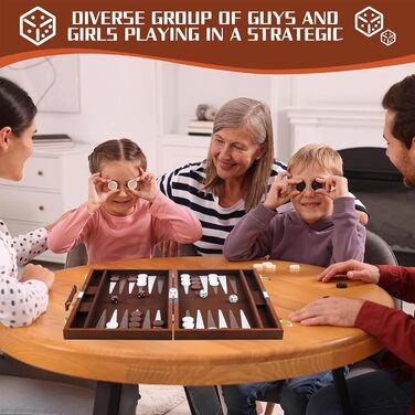 Набір для гри в шашки (бекґеммон) дерев'яний, 2 гравці, з чохлом, набір для подорожей