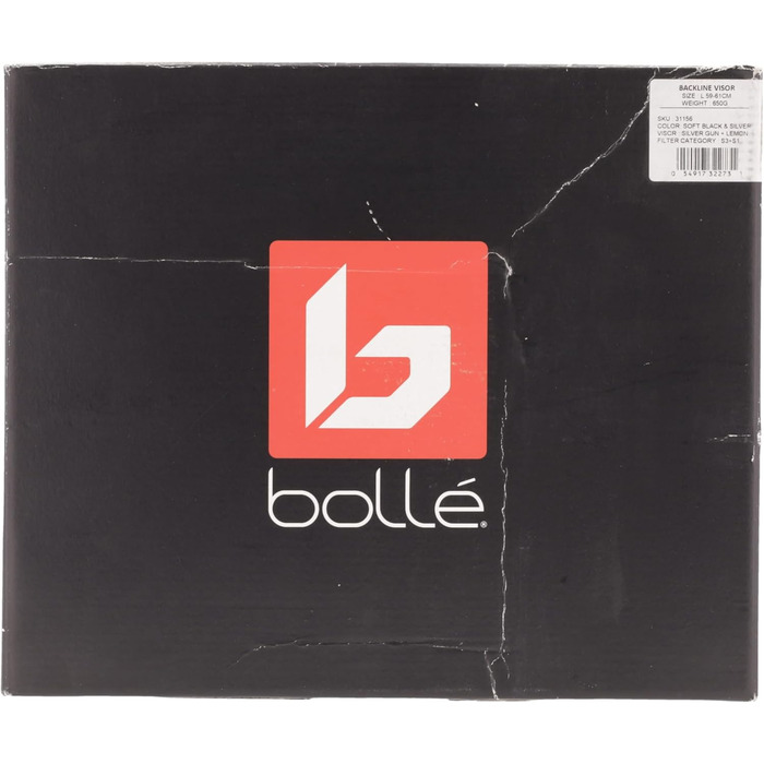 Гірськолижний шолом Bollé BACKLINE Visor з візором, чорний/сріблястий, розмір L (59-61 см)