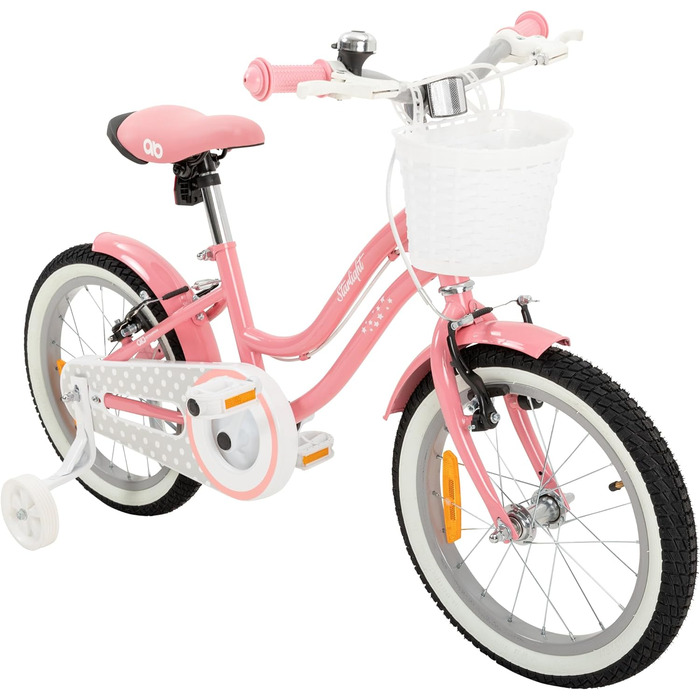 Дитячий велосипед Actionbikes Starlight 12/16/20 дюймів, V-Brake, для хлопчиків і дівчаток, з крилами, для дітей 2-9 років