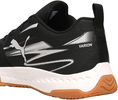 Дитячі кросівки PUMA Varion Li Jr Indoor Court Shoe, 38 EU, чорний/світло-сірий/gum