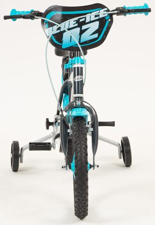 Дитячий велосипед Blue Ice 14 дюймів з допоміжними колесами та пляшкою для води, для дітей 4-6 років