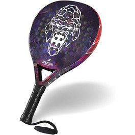 Падельна ракетка Matchu Gorilla 3K/18K карбон, EVA, 3D Grip, 47x3,8 см, 360 г, з чохлом, для початківців і профі