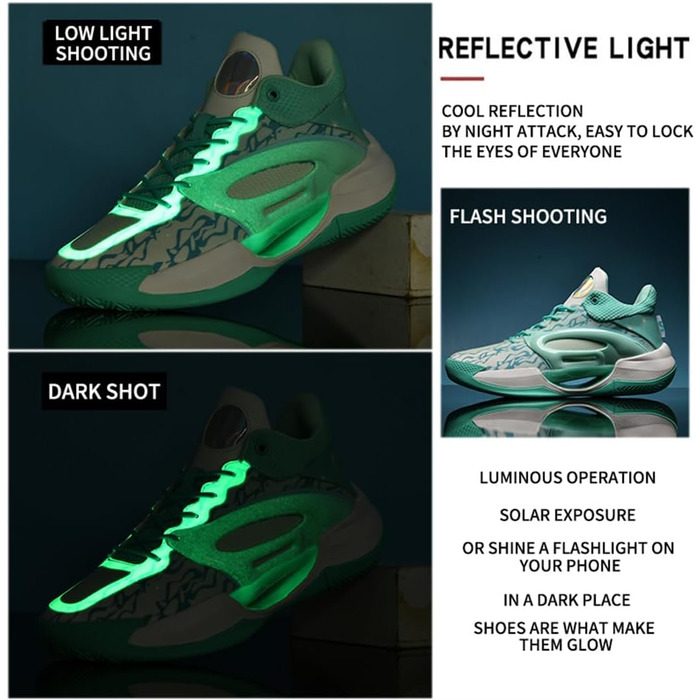 Чоловічі баскетбольні кросівки для хлопців, тренувальні кросівки для тенісу та бігу, чорно-білі, 869 (45 EU, зелений)