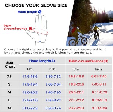 Рукавички зимові Origem Thermo з Thinsulate 3M, водонепроникні велосипедні рукавички, теплі рукавички-лайнери з антиковзким покриттям для сенсорних екранів, чорні, XS