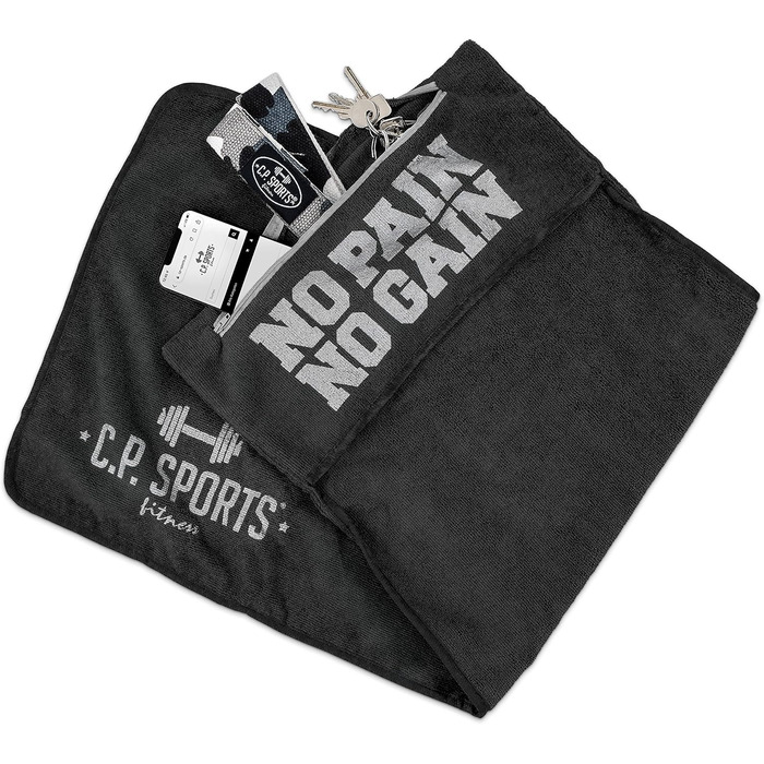 Рушник для фітнесу C.P. Sports: мікрофібра, фіксація, кишеня, для занять у спортзалі, тренувань, м'який, великий, для жінок та чоловіків, 5 кольорів