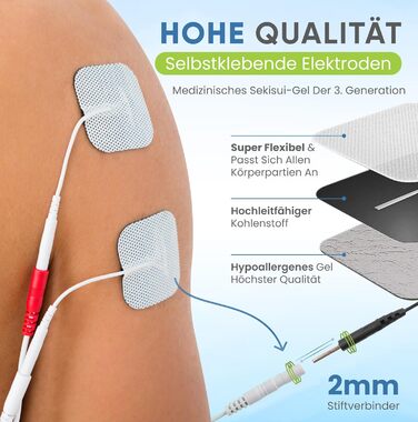 Premier Plus TENS & EMS комбінований пристрій: 8 ручних та 24 фіксовані програми для тренування м'язів, нервової та больової терапії