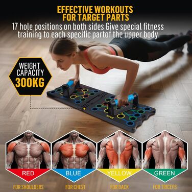 Бруски для віджимань 24 в 1, багатофункціональні, складані, портативні. Тренажер для м'язів, ефективні віджимання для чоловіків та жінок