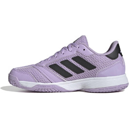 Дитячі кросівки Adidas Ligra 8 для залу - унісекс, Powder Plum/Core Black/Cloud White
