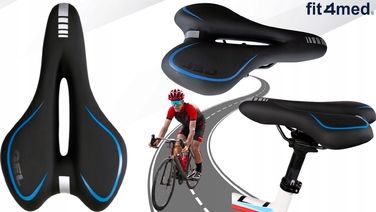 Велосипедне гелеве сідло Fit4Med Airflow, м'яке, 160 мм