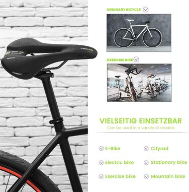 Велосипедне сідло з Memory Foam: зручне, анатомічне, амортизуюче для BMX, шосе, гірського велосипеда