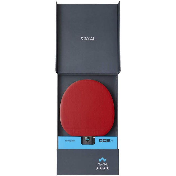 Настільний тенісний ракетка STIGA Royal Crystal, швидкісний, з ITTF-сертифікованим покриттям Star 4, 2,0 мм губка, технологія Crystal, для професійної гри у пінг-понг