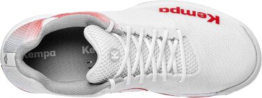 Жіночі гандбольні кросівки Kempa Wing 2.0 - біло-червоні, 40.5 EU