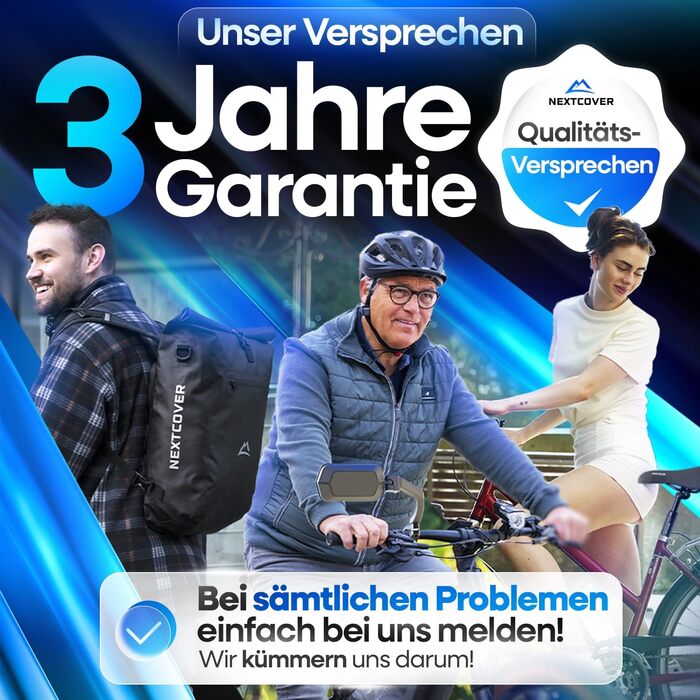 Водонепроникний чохол на сидіння велосипеда Nextcover® 2 шт. I Захист від дощу I Чорний