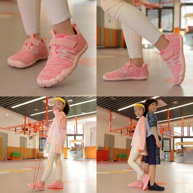 MIFAWA дитячі шкарпетки-кросівки для хлопчиків та дівчаток з широкою передньою частиною та дизайном Zero-Drop. Аквашузи, плавки, ідеальні для купання, пляжу або басейну. Розміри 26-37 (36 EU, Рожевий)