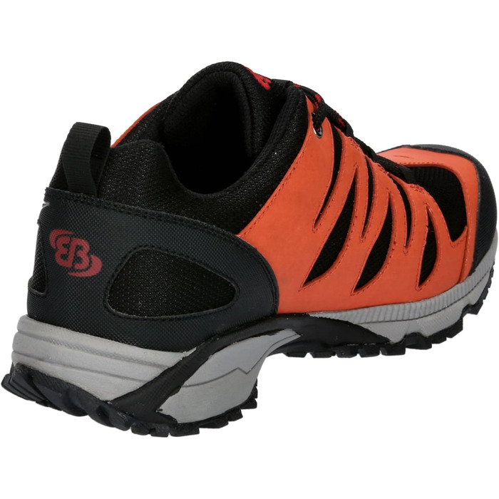 Черевики для піших прогулянок Brütting для жінок (45 EU, чорний, помаранчевий, червоний)