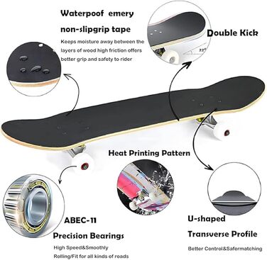 Скейтборд ANYFUN Pro Complete 31x8