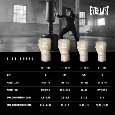 Боксерські рукавички Everlast Elite 2 10oz Gold/Black для спарингу та тренувань, Klettverschluss, ергономічний грифель