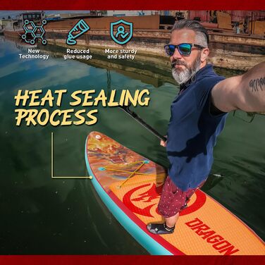 SUP дошка FEATH-R-LITE надувна з насосом, рюкзаком та лішем для дорослих