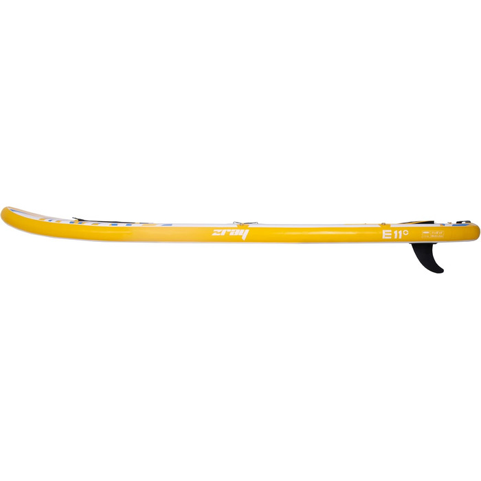 Надувна SUP-дошка Zray E11 Dropstitch, 335x81x13 см, жовта, з веслом, насосом і сумкою
