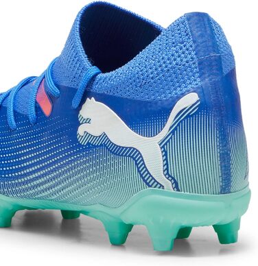 Дитячі футбольні бутси PUMA Future 7 Match Bna Fg/Ag Jr - блакитний/білий/м'ятний, 38.5 EU
