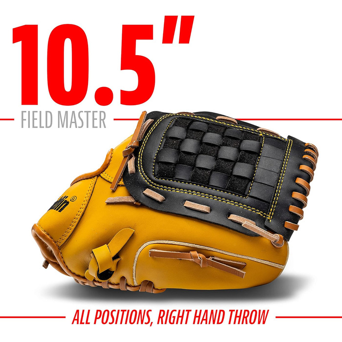 Рукавиця для бейсболу Franklin Sports Field Master 10.5 дюймів для правшів