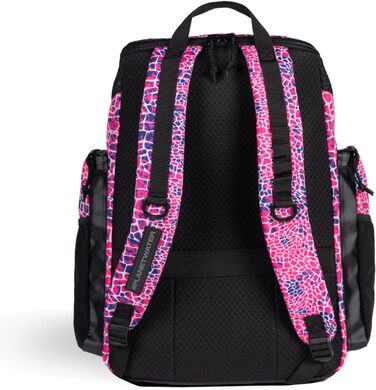 Рюкзак для плавання Arena One Go, 45 літрів, рожевий, з принтом 'Зміїна шкіра'